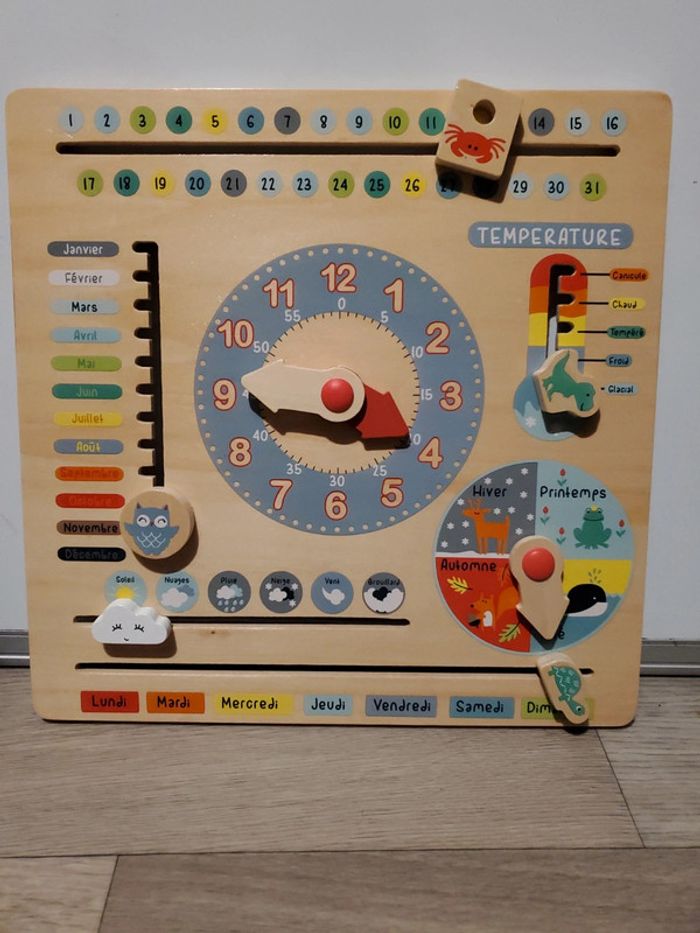 Calendrier en bois Vertbaudet - photo numéro 2