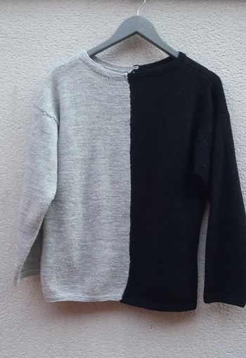Pull bicolore femme