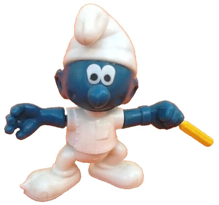 Jouet Vintage Belokapi Figurine Schtroumpf articulé (1983) Made in France - photo numéro 6