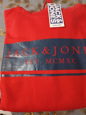 Sweat à capuche Jack & Jones neuf avec étiquettes jamais porté 