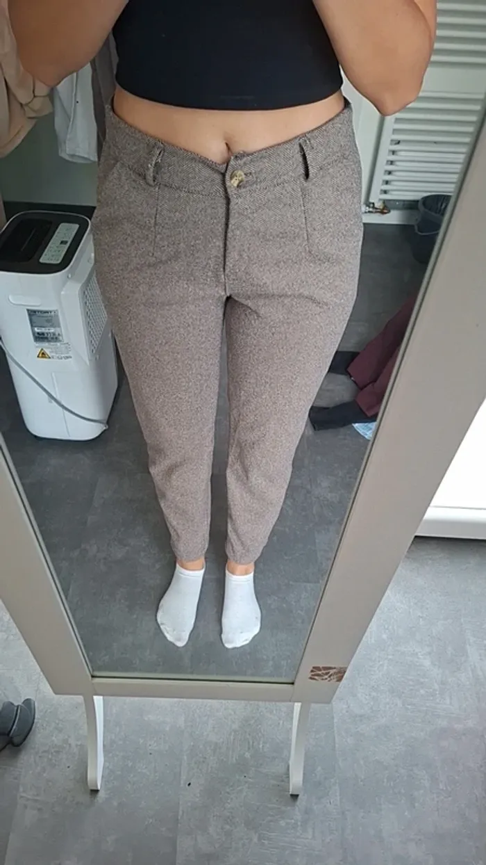 Pantalon laine droit - photo numéro 4