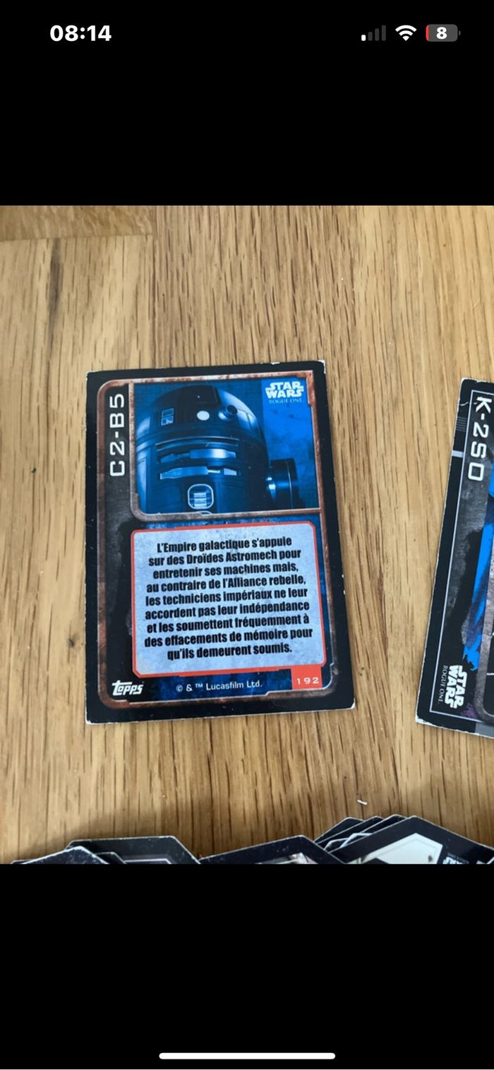 Lot cartes star wars - photo numéro 2