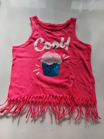 Tee shirt sans manches 7/8 ans