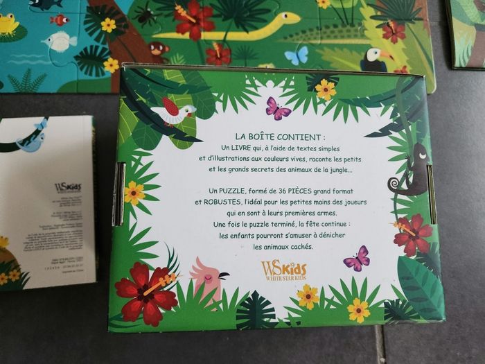 Livre et puzzle cherche et trouve jungle - photo numéro 3
