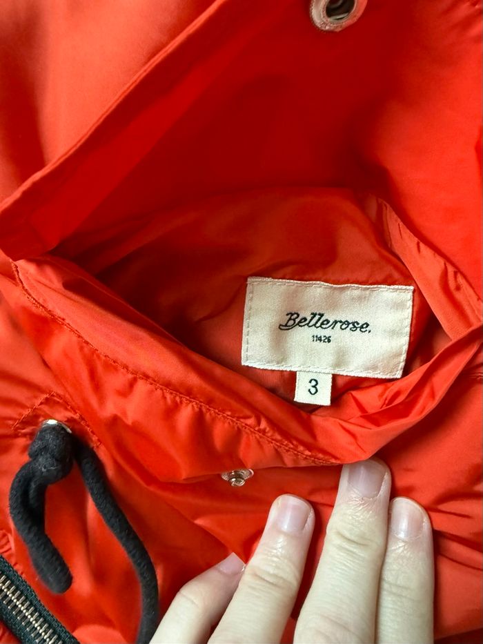 Veste réversible Bellerose moumoute noire/orange taille 3 - photo numéro 2