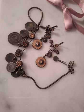 Collier et boucles d'oreilles Axelle création