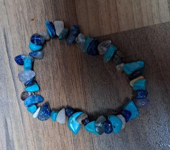 Bracelet pierres bleues