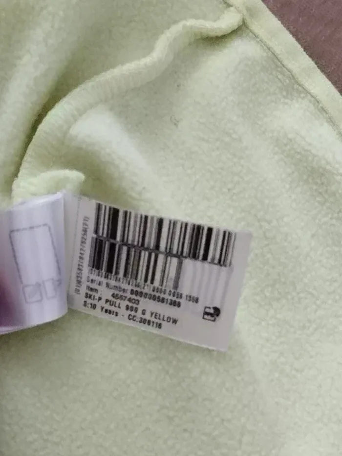 Blouson polaire fille zippé jaune fluo 8-10 ans - photo numéro 8