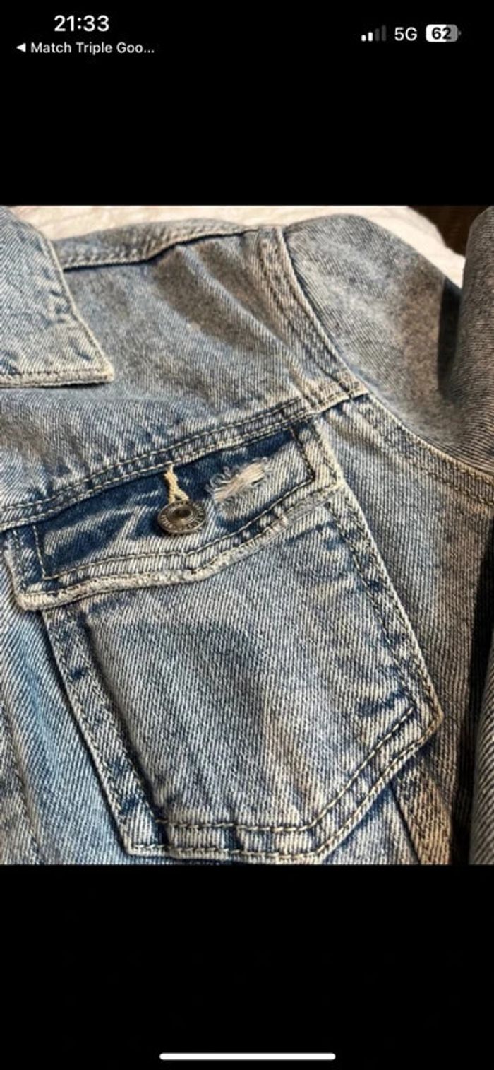 Veste en jean fille 10/12 ans - photo numéro 4
