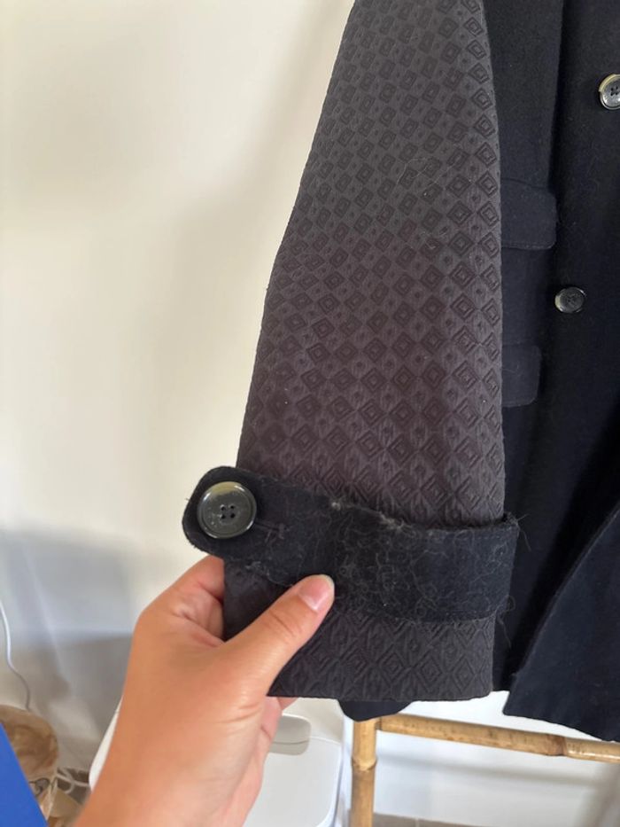 Manteau bleu marine Naf Naf taille 42/XL - photo numéro 6