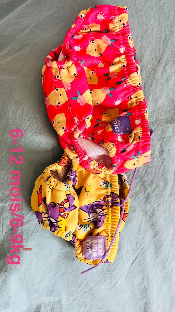 Couches de bain lavables