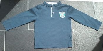 Joli tee-shirt baseball manches longues garçon 3-4 ans