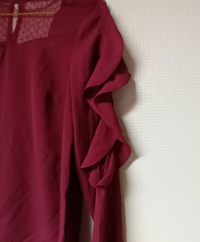 Joli chemisier bordeaux - photo numéro 4