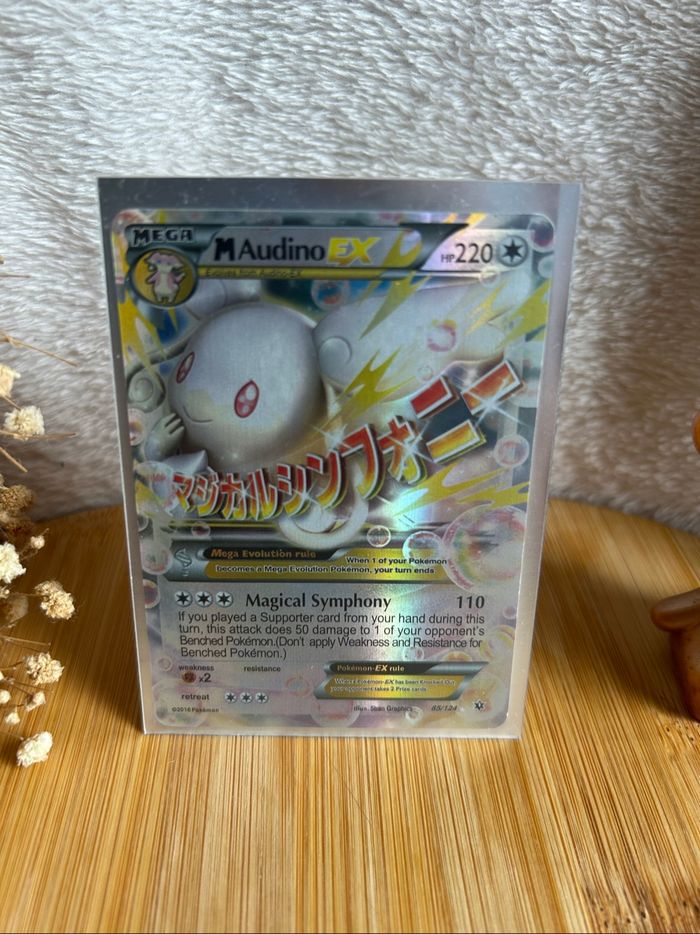🎀 Carte Pokémon Mega Audino EX 85/124 – Fates Collide (2016, EN) - photo numéro 2