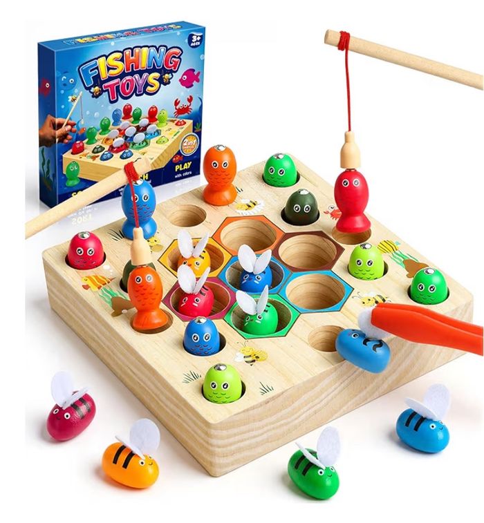 Jeu de pêche à la ligne montessori