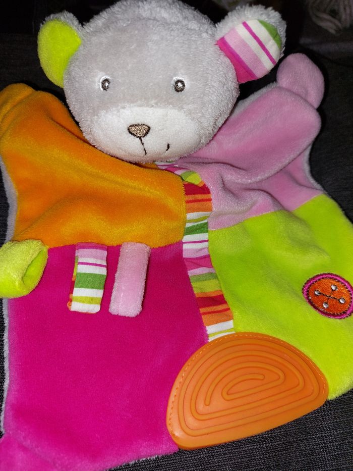 Doudou neuf ourson hochet - photo numéro 2