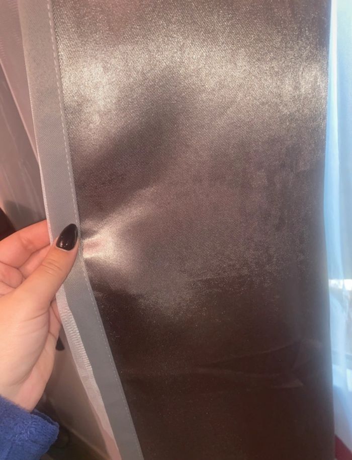 Lot de deux rideaux occultant avec voilage - photo numéro 4