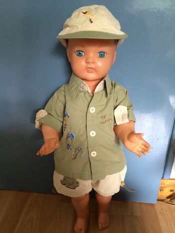 Ensemble bermuda +chemise+casquette