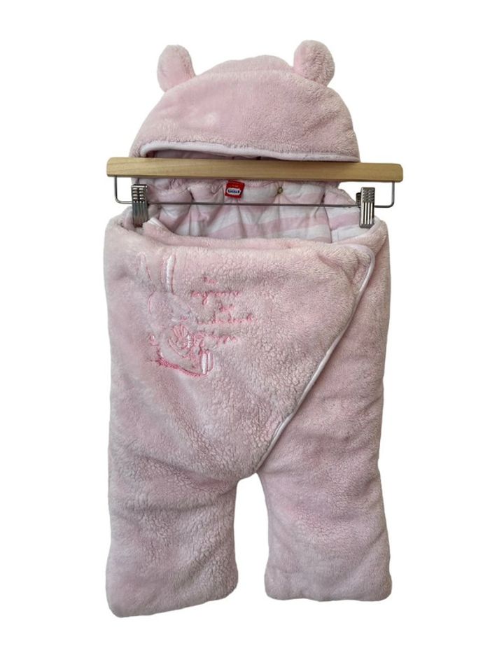 Nid d’ange en polaire douce rose pâle - 0-6 mois - photo numéro 2