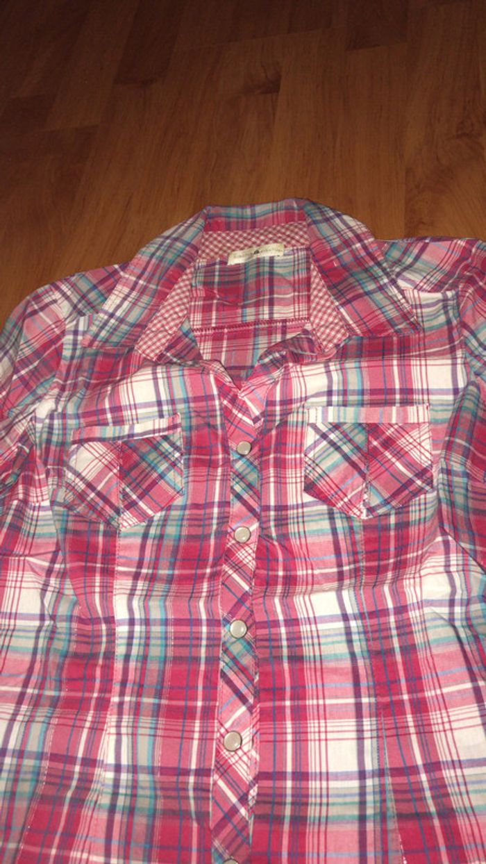 Chemise à carreaux taille 1 / S - photo numéro 2