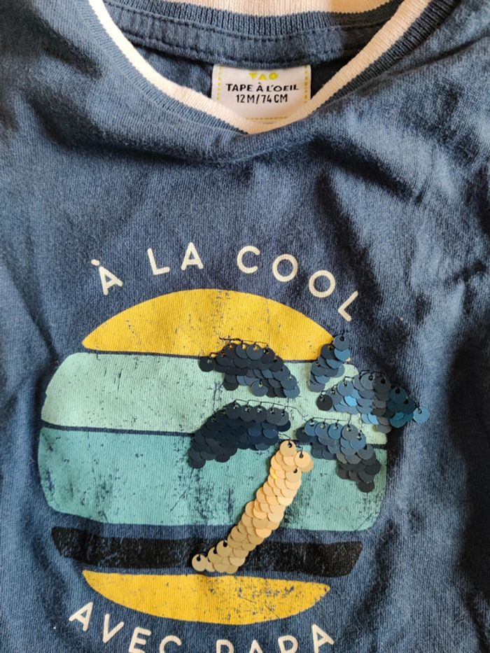 Lot t-shirt 12 mois - photo numéro 3