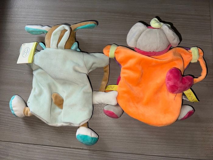 Lot de 2 Doudou marionnette doudou et compagnie - photo numéro 5