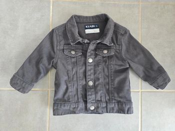 Veste en jean grise