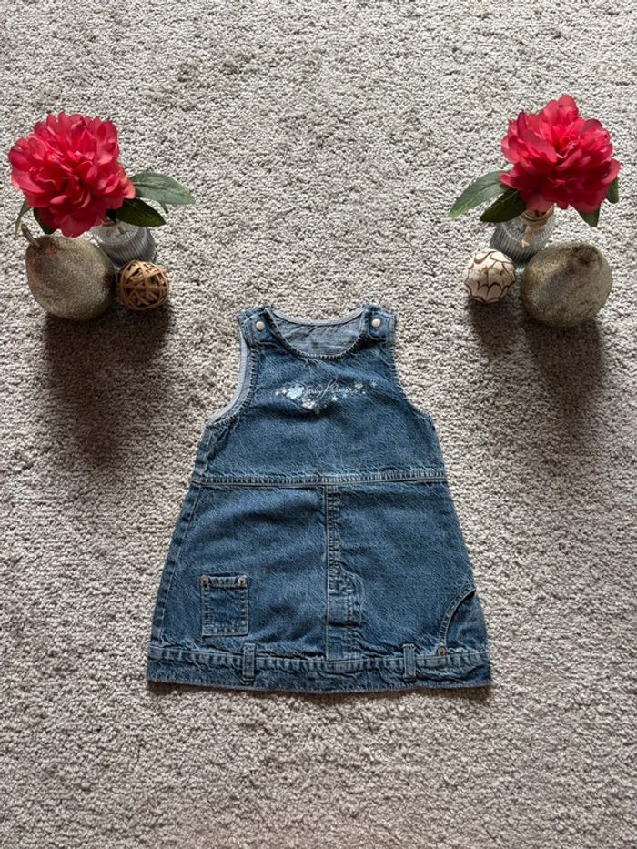 🌺Robe sans manche en jeans bleu Taille 18mois/81cm🌺