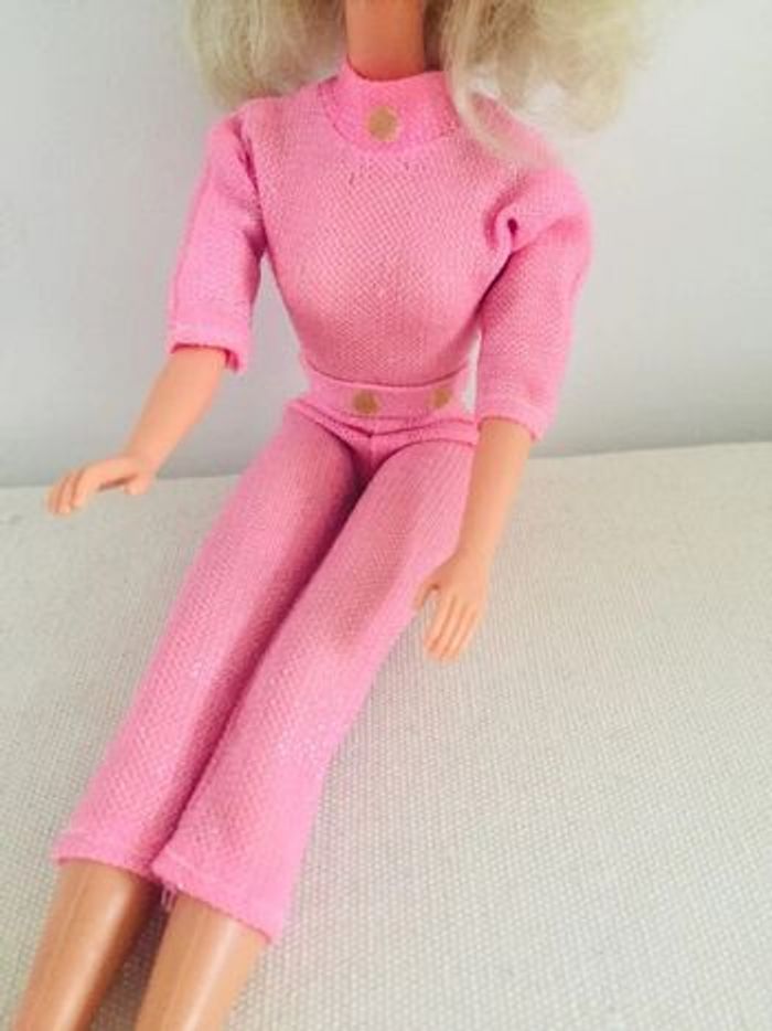 Tenue barbie combinaison lurex rose vintage - photo numéro 7