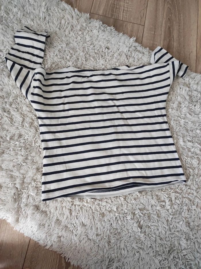 T shirt manches longues petit bateau - photo numéro 5