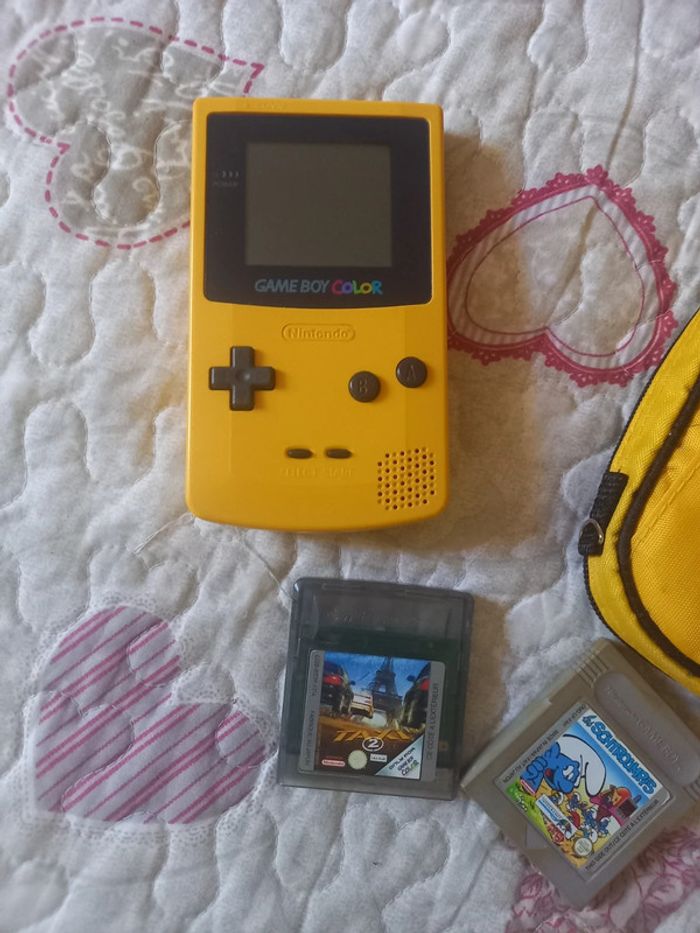 Game boy color édition poker on avec pour jette et 2 cassettes de jeu = comme neuve - photo numéro 5
