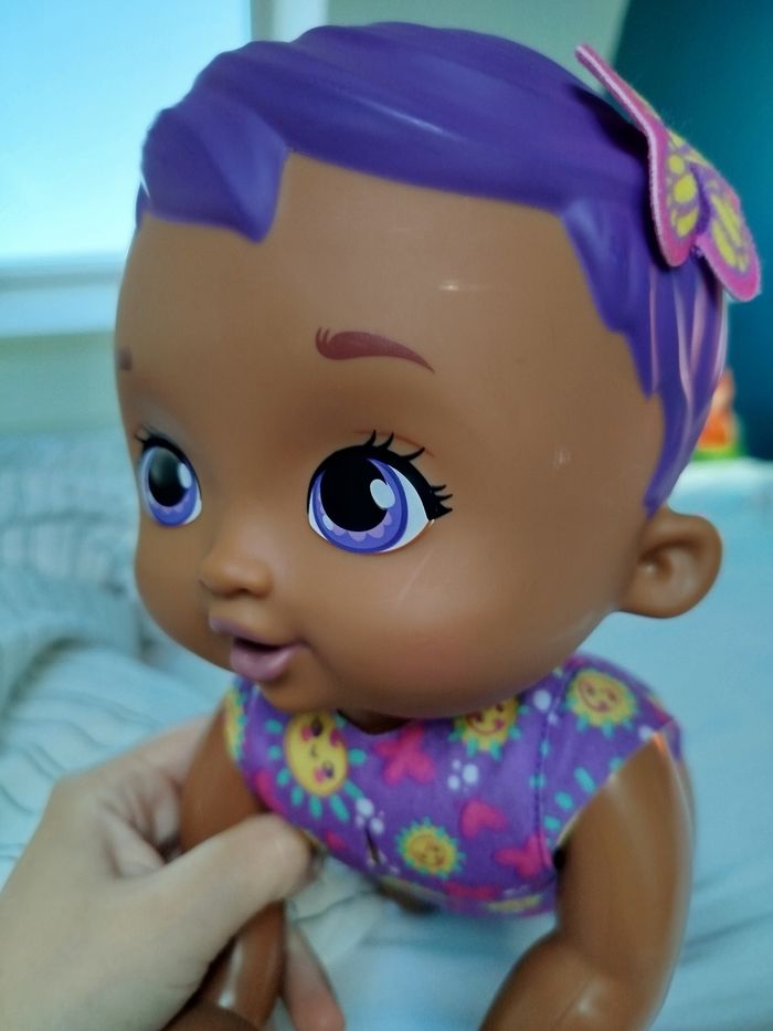 Poupée poupon interactif trotteur et sons My Garden Baby papillon violet (Mattel) - photo numéro 5