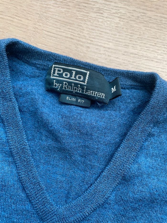 Pull polo Ralph Lauren bleu - photo numéro 3