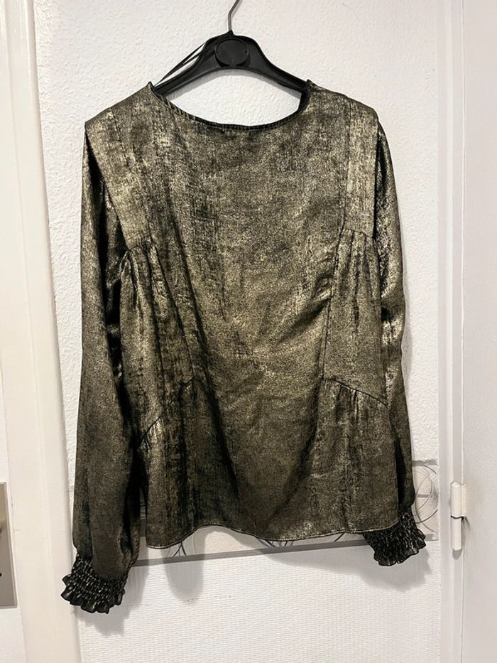 Blouse dorée Naf Naf - photo numéro 4