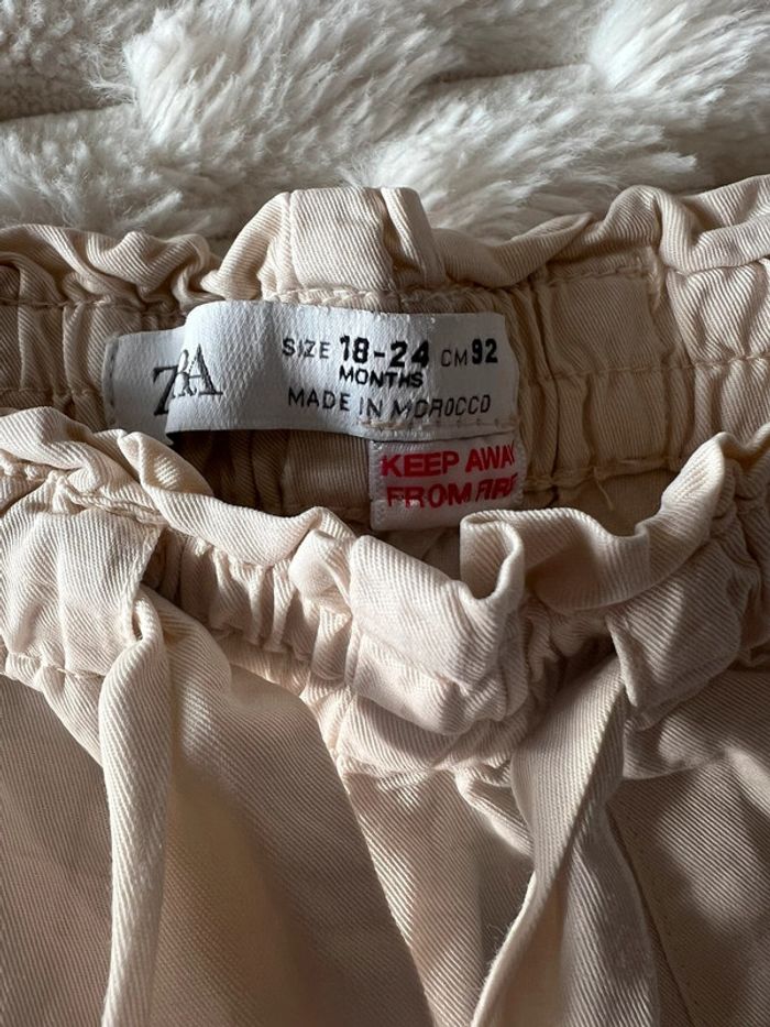 Pantalon léger Zara taille 18-24M /92cm - photo numéro 3