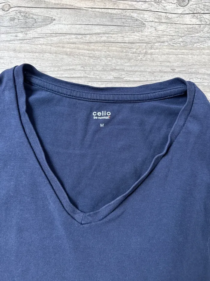 Haut bleu marine Celio M TBE - photo numéro 2