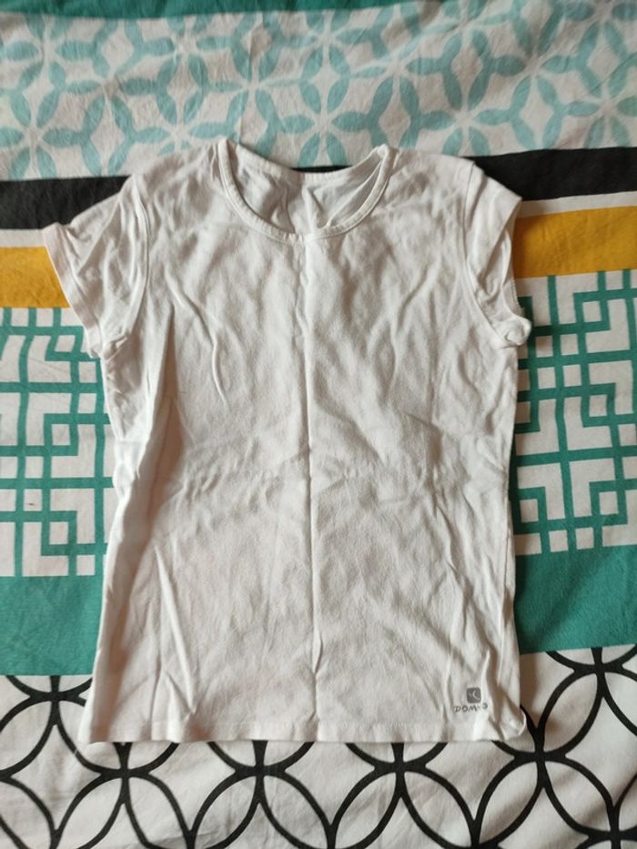 T-shirt blanc de la marque Domyos - photo numéro 3
