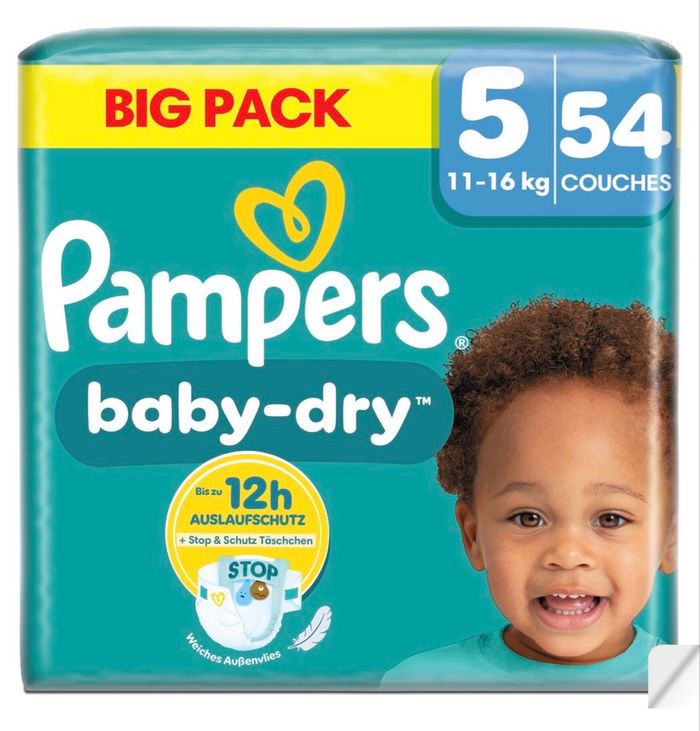 Pampers baby dry taille 5 - photo numéro 2
