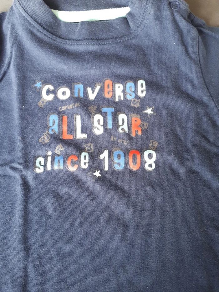 Tee-shirt converse 9 mois - photo numéro 2