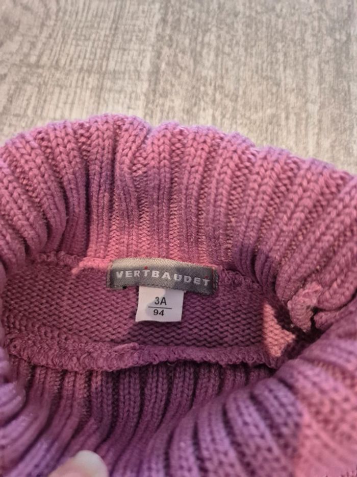 Pull col roulé vertbaudet 🌸 - photo numéro 4