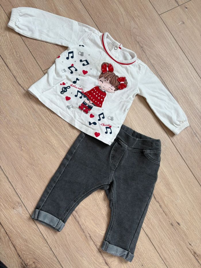 Ensemble bébé fille 3 mois