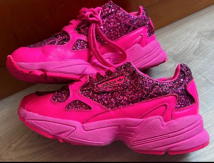 Baskets roses Adidas Falcon W Glitter 37 #adidasfalconwglitter #adidas37 - photo numéro 5