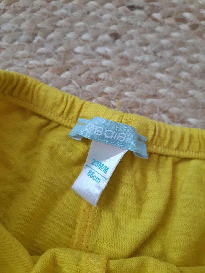 Short jaune Obaïbi 23 mois - photo numéro 2