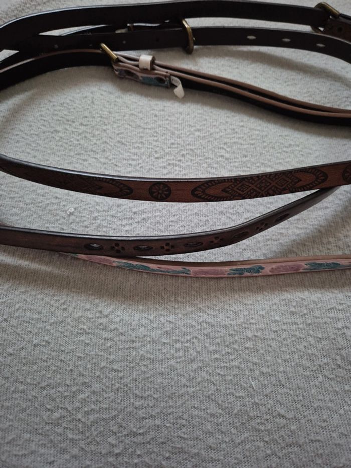 Lot de 3 ceintures fines 85 cm - photo numéro 3