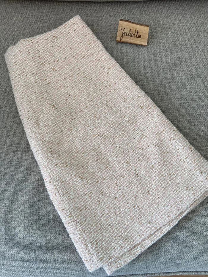 Jupe rose poudré effet tweed Karl Marc John Taille M