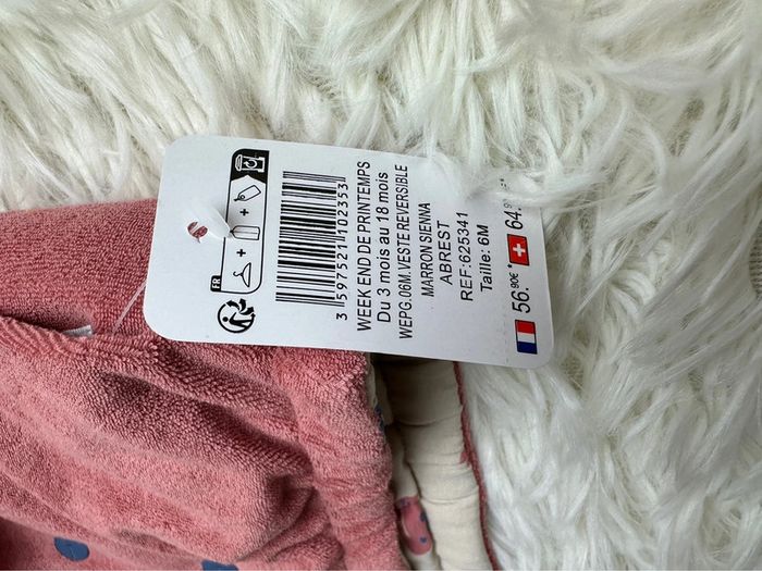 🧡 Veste réversible Marèse – Taille 6 mois - photo numéro 5