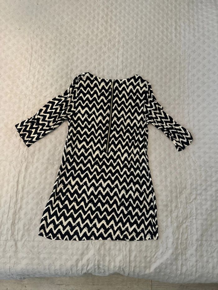 Robe tunique beige et noir M moda h tbe - photo numéro 4