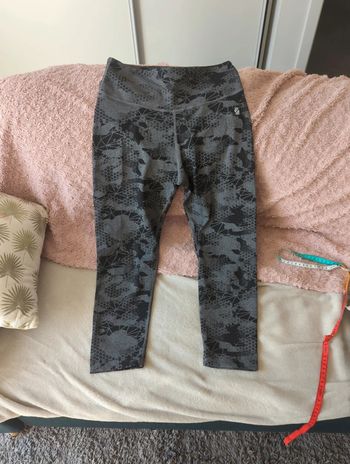 Legging 3/4 gris noir géométrique Zumba Strong