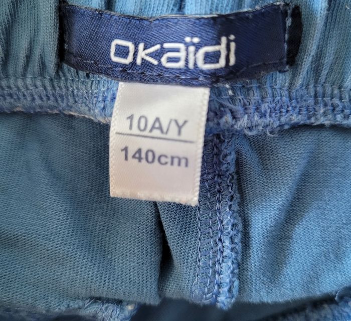 Short tissus bleu 10 ans - photo numéro 3