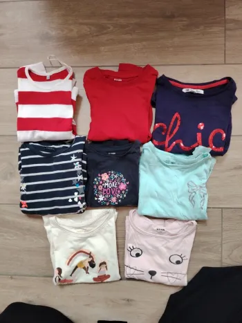 Tee shirt manches longues et courtes